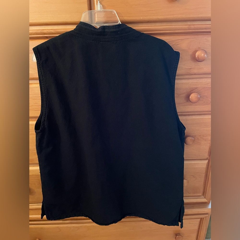 Women’s 2 Piece Set Sleeveless Tunic Vest & Pants 100% Cotton Gauze Size L - Picture 6 of 11